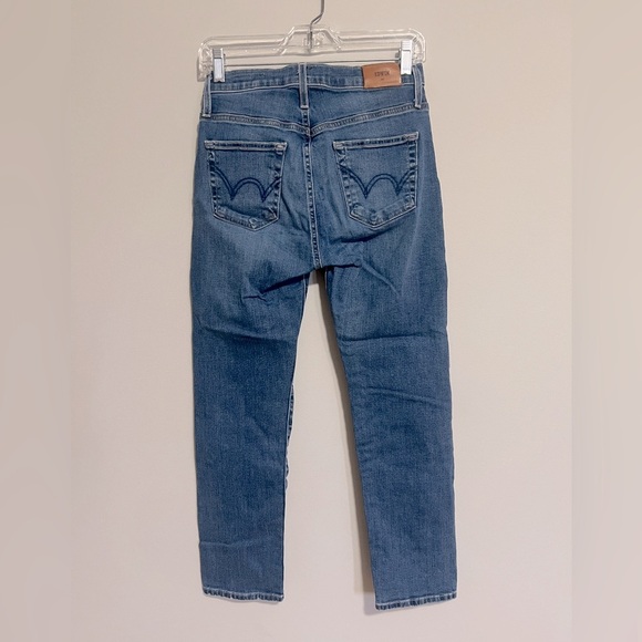 Edwin Elin Crop Straight Blue Jeans Women’s size 25 - Picture 7 of 15